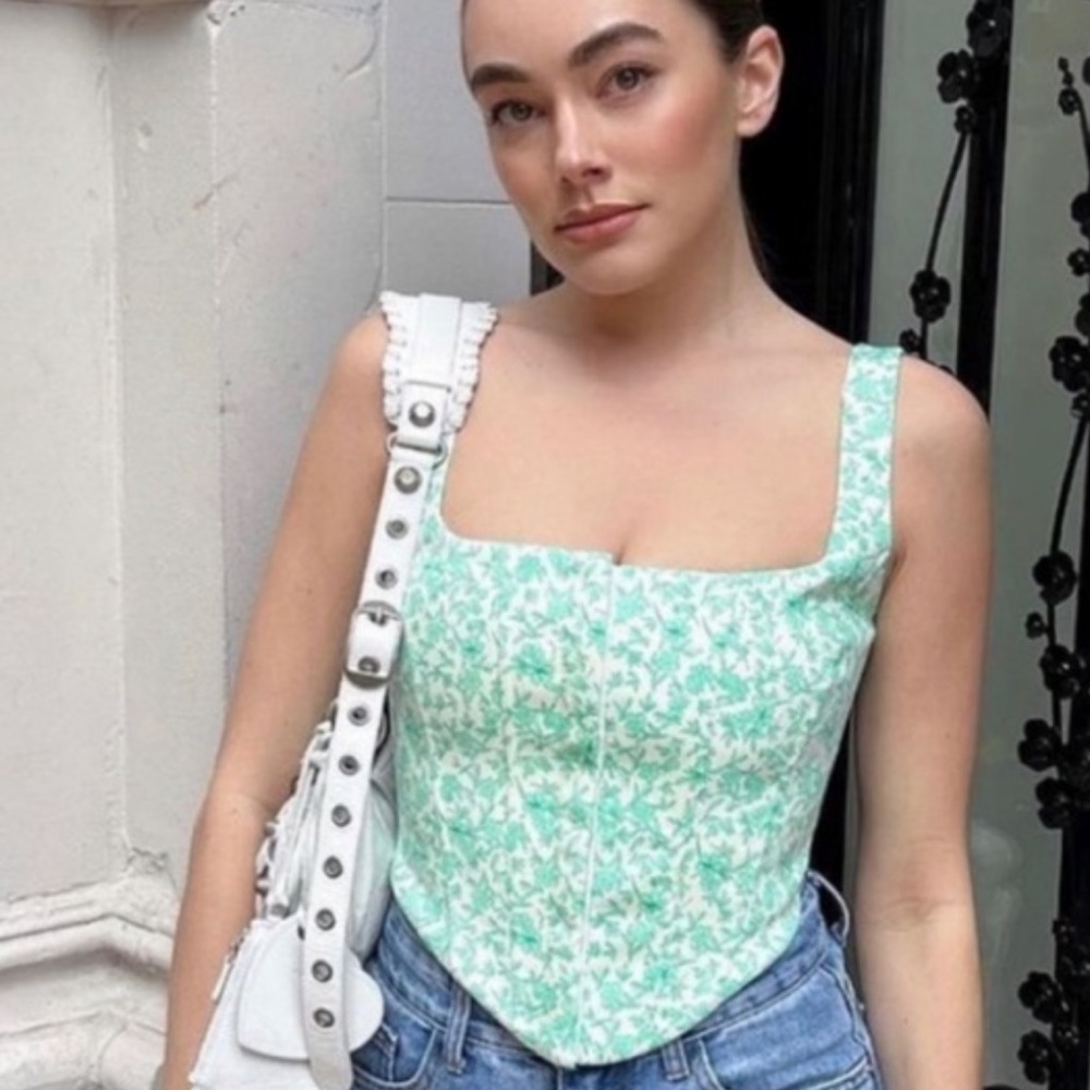 Zara poplin corset